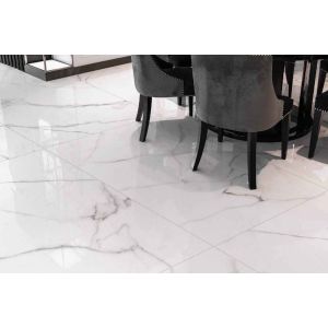 PLACA PISO RETIFIC. ROCHAMAXX CALACATA CRISTAL POLIDO HD 61X116 EXTRA CX 2.83M²   820452 