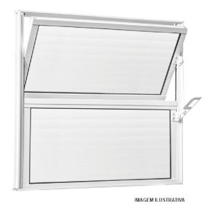 VITRO BASCULANTE 040X040 S/G ALUM-23MM - BR (P5842)