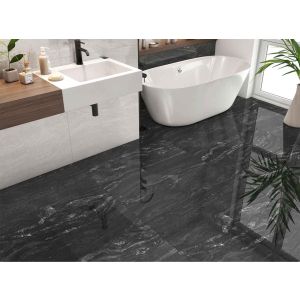 PLACA PISO RETIFIC. CARBONO BLACK POLIDO RT 88X88 EXTRA CX 2.32M²   60342D 