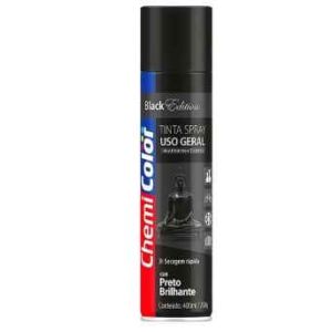 TINTA SPRAY CHEMICOLOR  400ML PRETO BRILHANTE  0680092