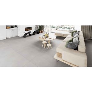 PORCELANATO RETIFICADO OBELISCO OFF WHITE ACENTINADO 90X90 ESM CX 2.43 MTS