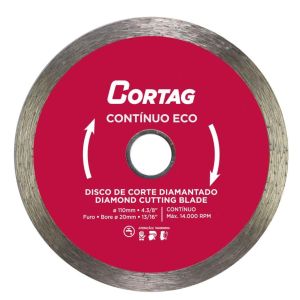 DISCO DE CORTE  DIAMANTADO  CONTINUO ECO 110 FURO 20MM P161548