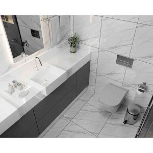 PISO ESMALTADO MARMORIZADO BRILHANTE HD 46.65X46.65 NE 4001 PIE4 CX 2.39MTS