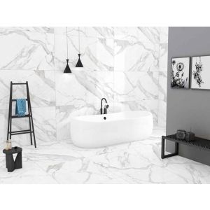 PLACA PISO RETIFIC. ROCHAMAXX STATUARIO POLIDO HD 61X116 EXTRA CX 2.83M²   820863 