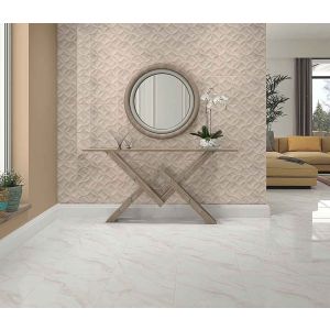 PISO CALACATA GOLD ARBE SEL A 448X448 BRILHANTE MARMORIZADA CX: 2,01 MTS (45X45)