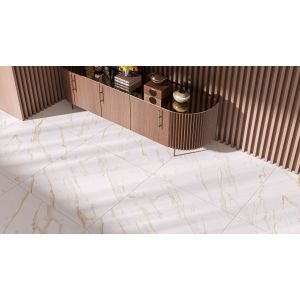 PISO RETIFIC. POLIDO CALACATA GOLD LUX  63X122 CX: 2.30M²  ( P63010 ) PONTA DE ESTOQUE
