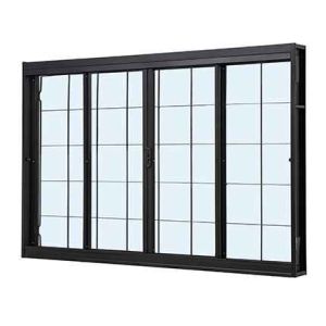 VITRO CORRER CENTRAL C/ GRADE QUADR MASTER LISO PRETA 120X100R120 ( P1032241 )