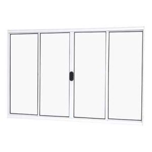 VITRO JCSG CORRER CENTRAL 4F LISOSM 1.20X1.00 R8.0 ALUMINIO BRANCO  P1035229 