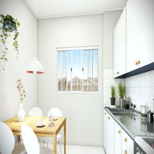 VITRO JANELA CORRER CENTRAL C/GRADE BRANCO  ALUMINIO 100X150 A384.0