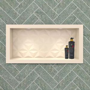 CAIXA C/ NICHO MULTI 60X30 BEGE TEXT TRIAN (99951)