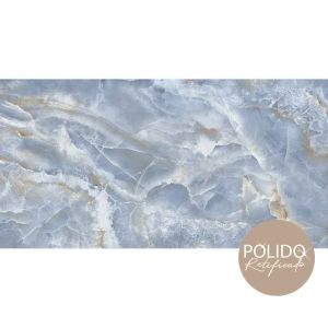 PISO RETIFICADO GRAN CRISTALO BLUE POLIDO RT 60X120 EXTRA CX 2.16 MTS
