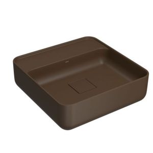 CUBA QUADRADA DE APOIO COM MESA 40 CM MARROM FOSCO L 11040.M.22