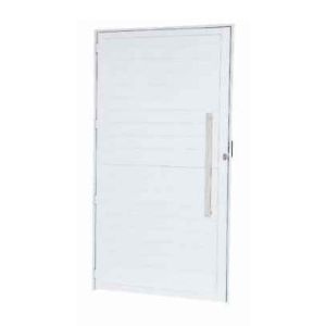 PORTA PAL CRISTAL PUXADOR RETANGULAR ALUMINIO BRANCA 100X210 R40 DIR  P1009632 