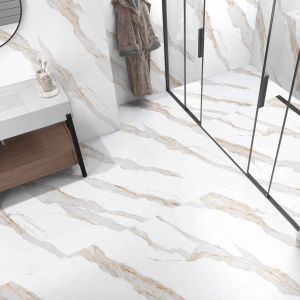PISO RETIFICADO CALACATA BIANCO MATE RT 81X81EXTRA CX 1.97 MTS