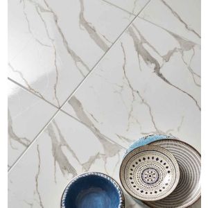 PISO ESMALTADO VPC58004 MARMORIZADA BRILHANTE 58X58 CX 2.35 MTS